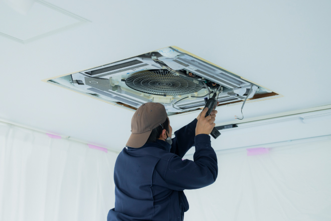 工場のエアコンが効かないときの応急処置